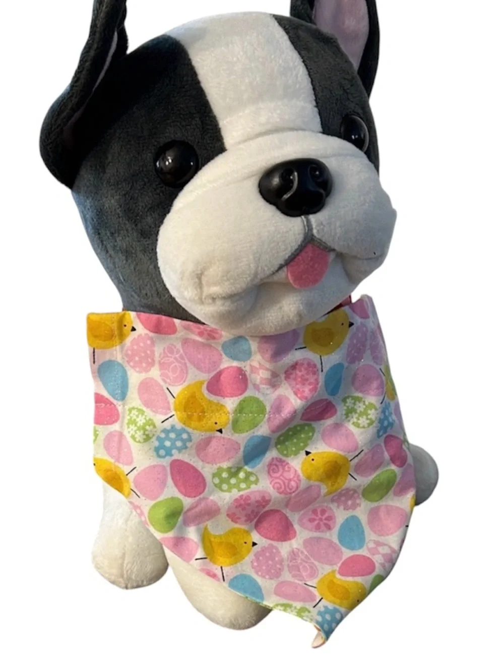 🟣 4/$15 Colorful Easter Egg Dog Bandana NEW reversible slips over a collar
